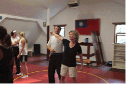 martial arts women training school!